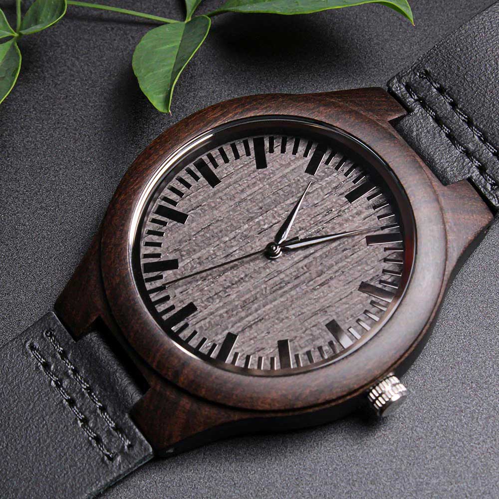 Engraved Wooden Watch for Brother, BEST. BROTHER. EVER.