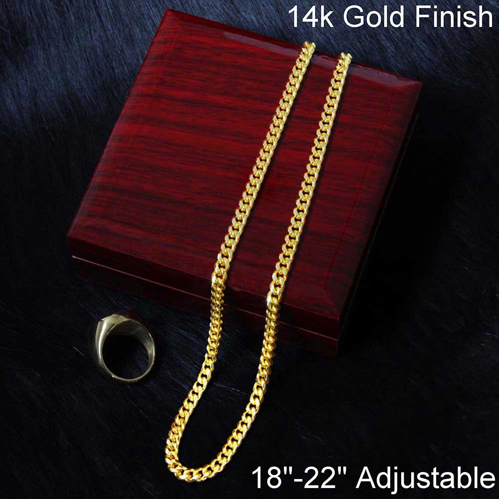 Cuban Chain Necklace for Men, Gift for Him