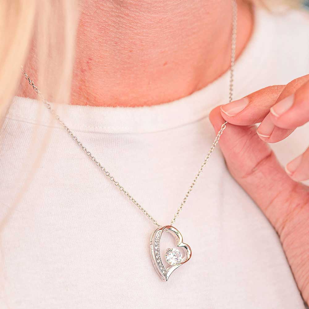 Personalized Heart Necklace for my beautiful Mother, Add Name & Closing