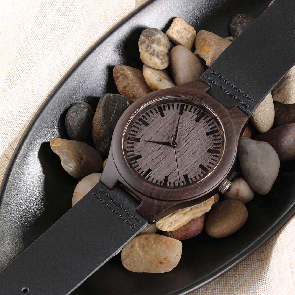 Cousin Gift Engraved Wooden Watch - Cousins by blood Friends by choice