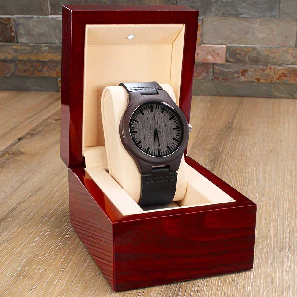 Engrave Wooden Watch Gift for Him - You and I