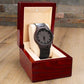 Engraved Wooden Watch Gift for Dad