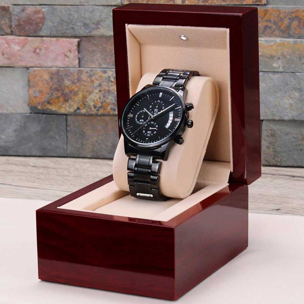 Personalised Custom Swiss Made Watches - Your name on dial of watch -  Engrave watch with custom message