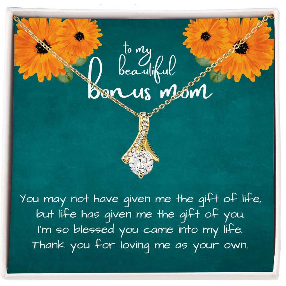 Bonus Mother Gift, Necklace for my beautiful Bonus Mom