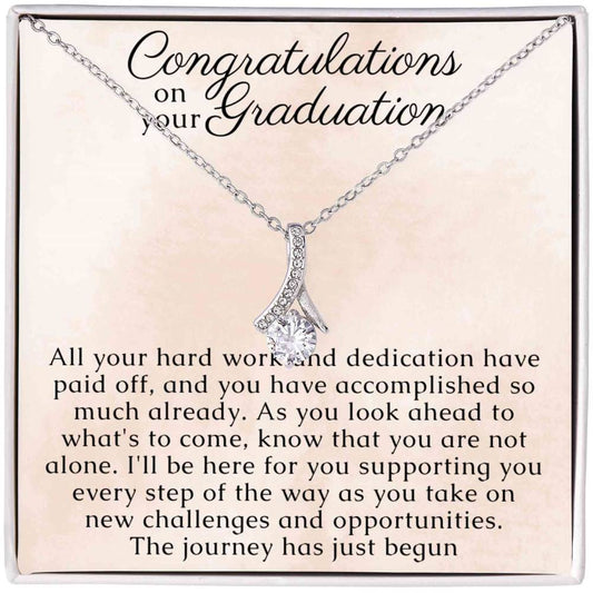 Graduation Necklace for Women, College & High School Graduation Gift