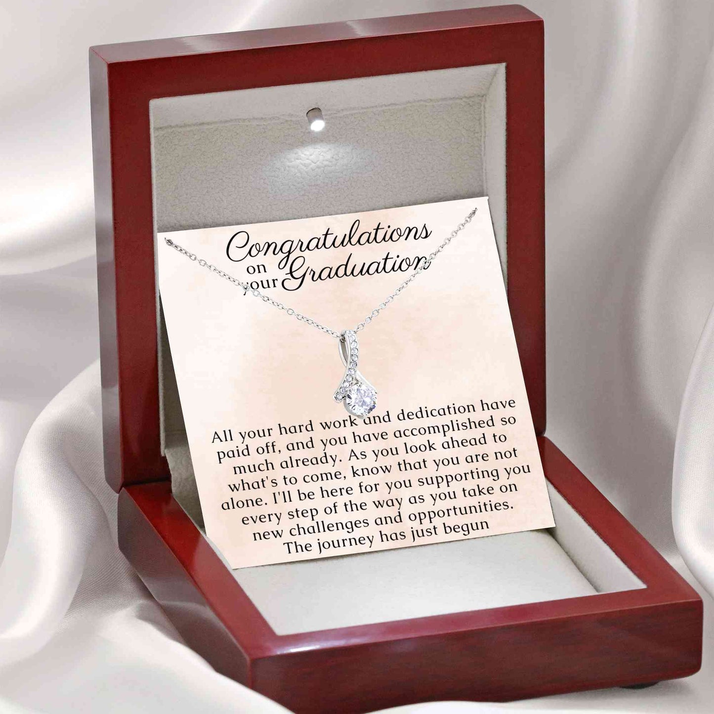 Graduation Necklace for Women, College & High School Graduation Gift