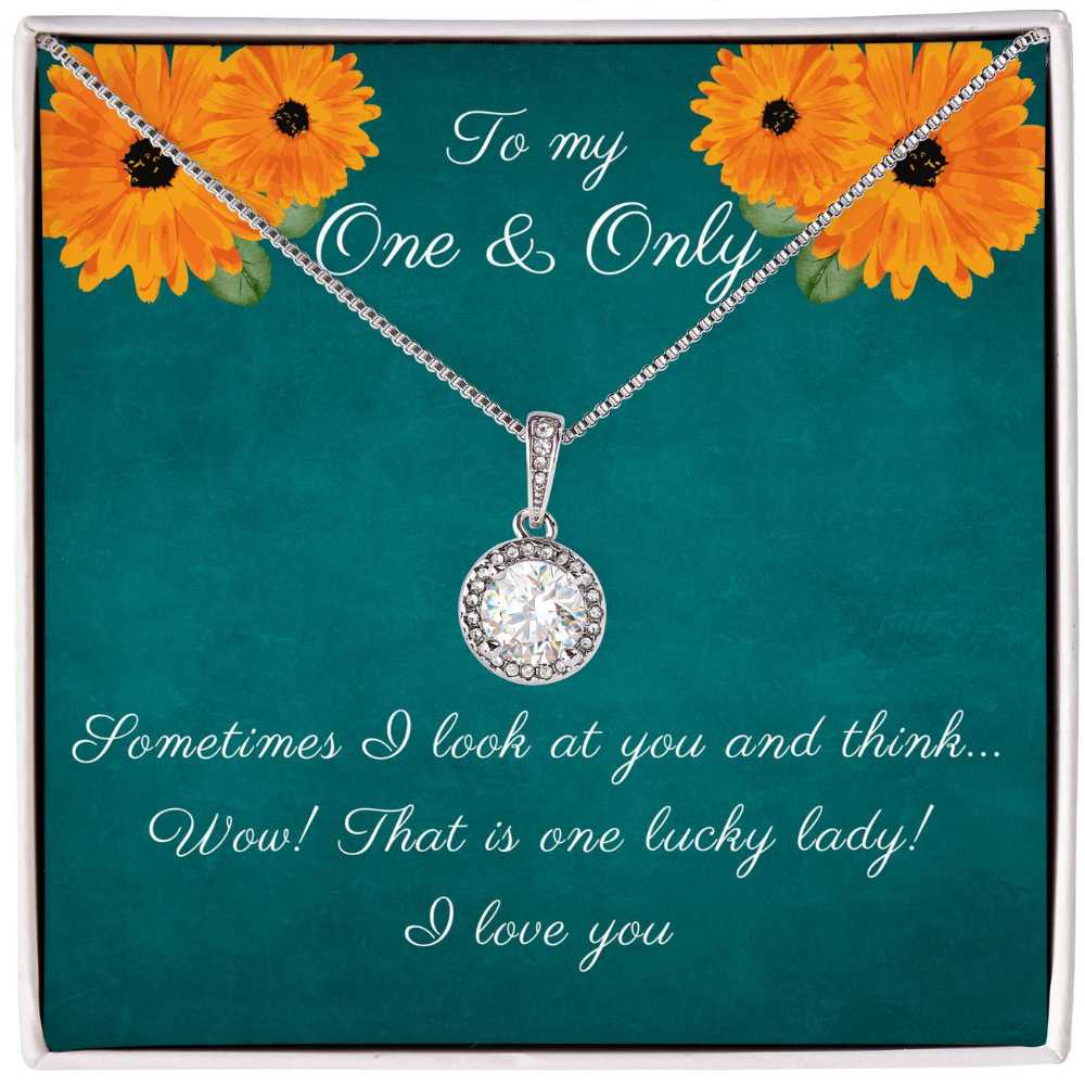 Necklace for my One & Only with funny Message