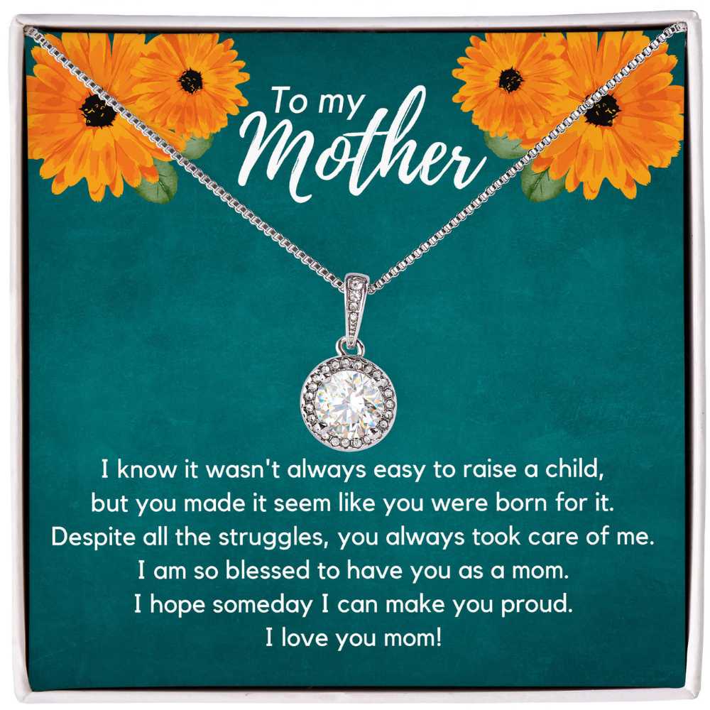 Necklace Gift for Mother with Beautiful Message