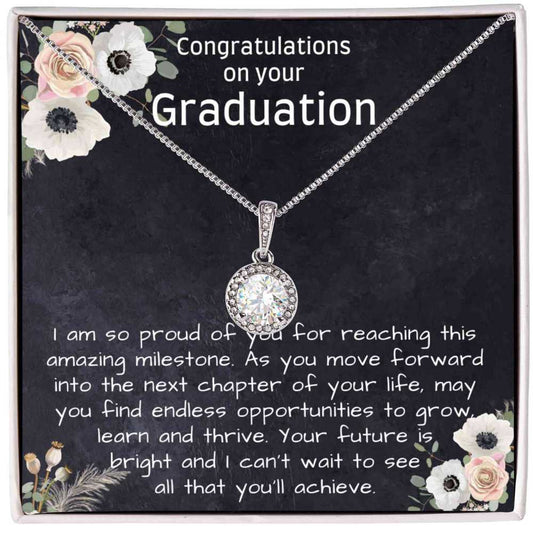 Graduation Gift for Women, Necklace with thoughtful Message