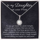 Daughter Prom Gift, Necklace with thoughtful Message