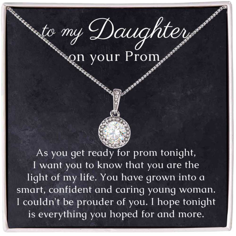 Daughter Prom Gift, Necklace with thoughtful Message