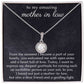 Mom In Law Gift from Bride, Necklace with thoughtful Message