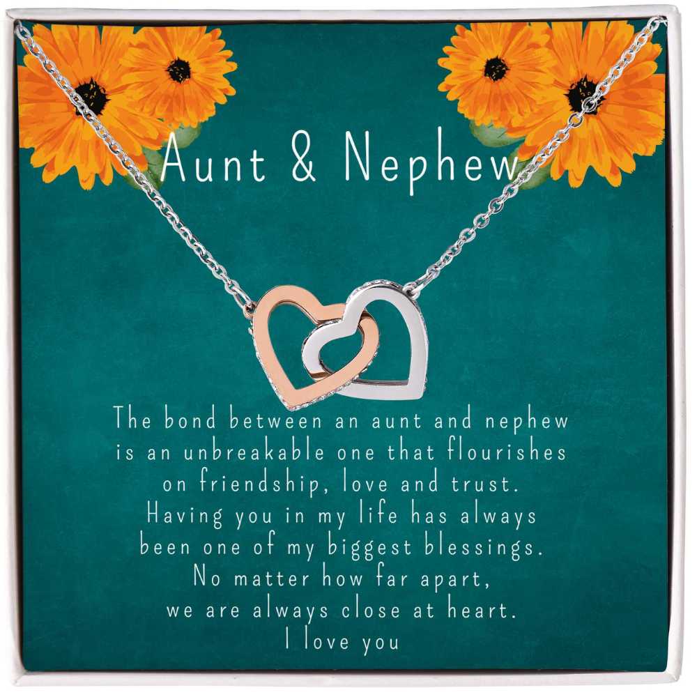 Heart Necklace Gift to Aunt from Nephew