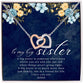 Big Sister Jewelry Gift, Heart Necklace for older Sister