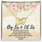 Funny Sisters Jewelry Gift, Big Sis and Lil Sis heart Necklace