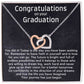 Heart Necklace Graduation Gift - You did it