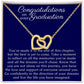 Heart Necklace Graduation Gift with thoughtful Message