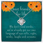 Funny Best Friends Gift, Heart Necklace for BFF