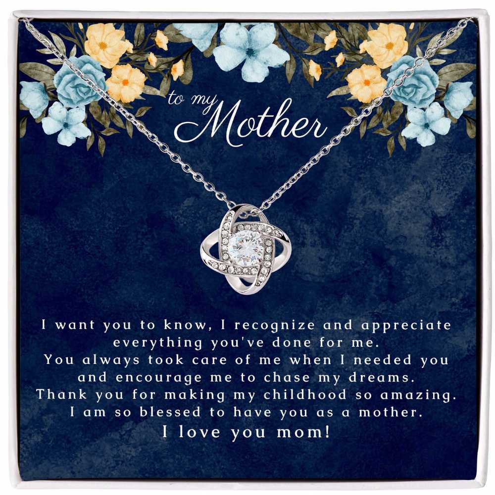 Mother Gift Love Knot Necklace