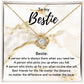 Love Knot Necklace Gift for Bestie, Best Friend Gift with thoughtful Message