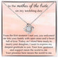 Mother of the Bride Gift, Knot Necklace from Groom