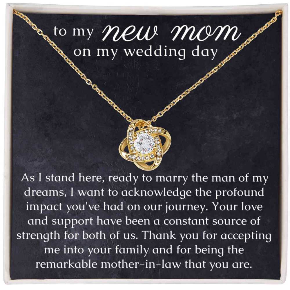 Love Knot Necklace for my New Mom on my Wedding Day