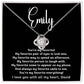 Personalized Gift for Her, You're my Favorite, Name Love Knot Necklace