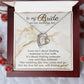 Bride Heart Necklace from Groom with romantic Message