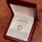 Mom In Law Gift from Groom, Heart Necklace with thoughtful Message