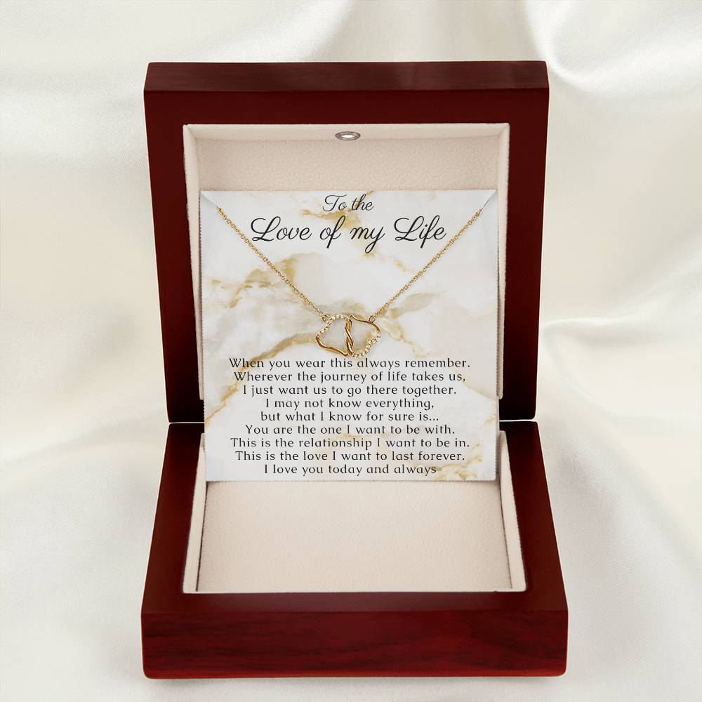 Jewerly Gift for Her, Diamond Gold Necklace with thoughtful Message