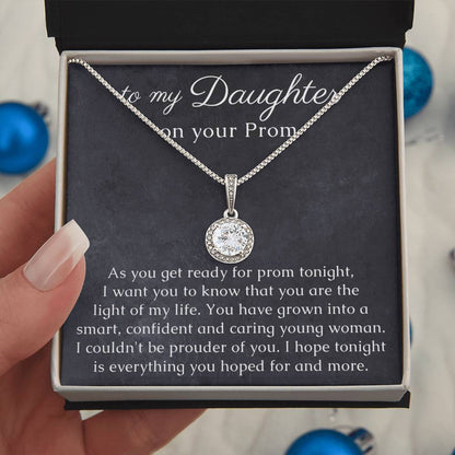 Daughter Prom Gift, Necklace with thoughtful Message