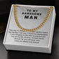 Personalized Gift for Him, Cuban Chain Necklace with romantic Message