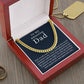 Personalized Cuban Chain Necklace for my amazing Dad, Add Name & Closing