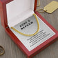 Personalized Aunt and Nephew Gift, Cuban Chain Necklace for Nephew from Aunt