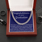 Graduation Chain Necklace for Men, College & High School Graduation Gift