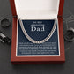 Personalized Cuban Chain Necklace for my amazing Dad, Add Name & Closing