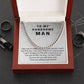 Personalized Gift for Him, Cuban Chain Necklace with romantic Message