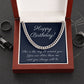 Funny Birthday Gift for Men, Cuban Chain Necklace with sarcastic Message