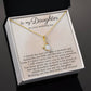 Daughter Wedding Jewelry, Bride Necklace Gift from Parents for her Wedding Day