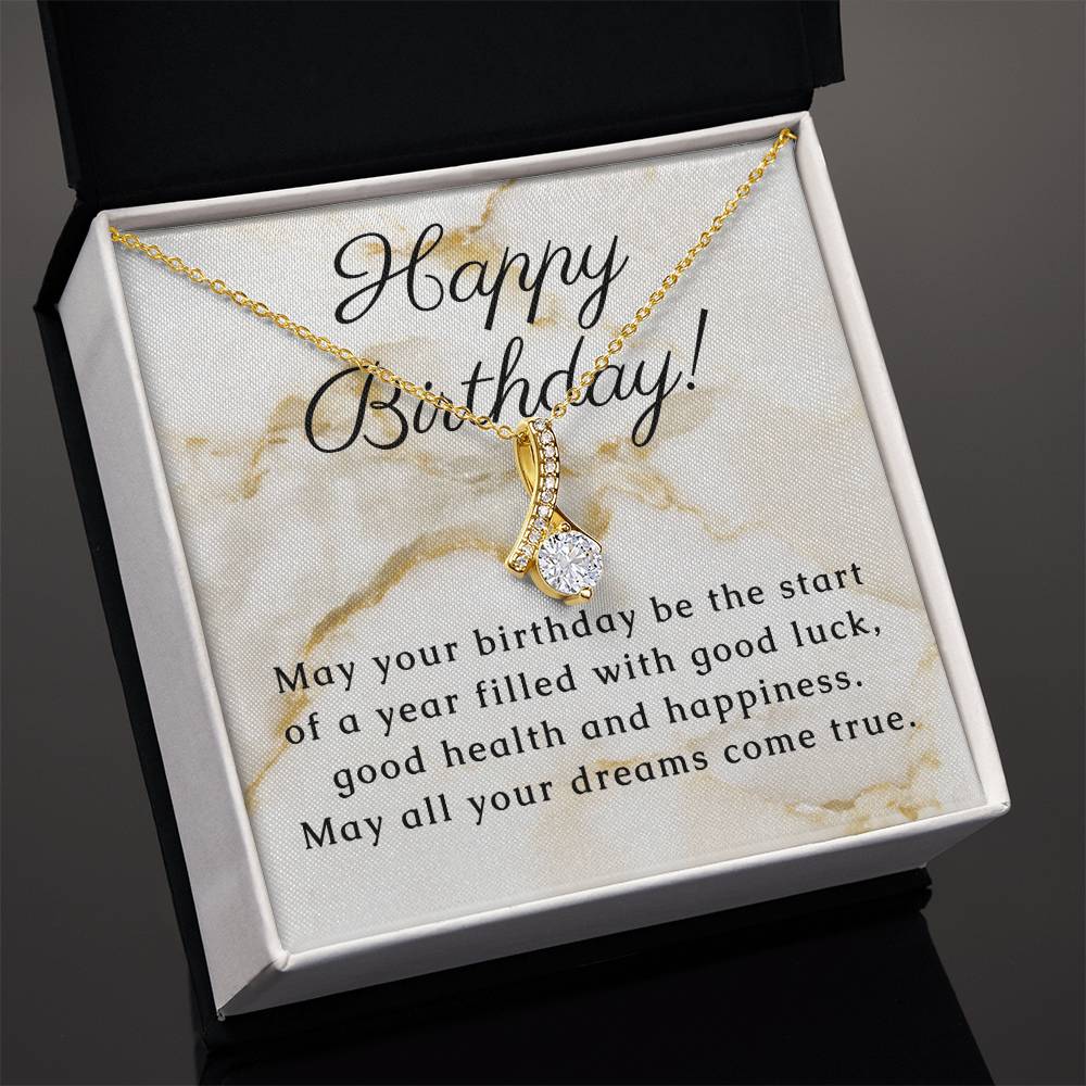 Birthday Gift for Women, Necklace with thoughtful Message