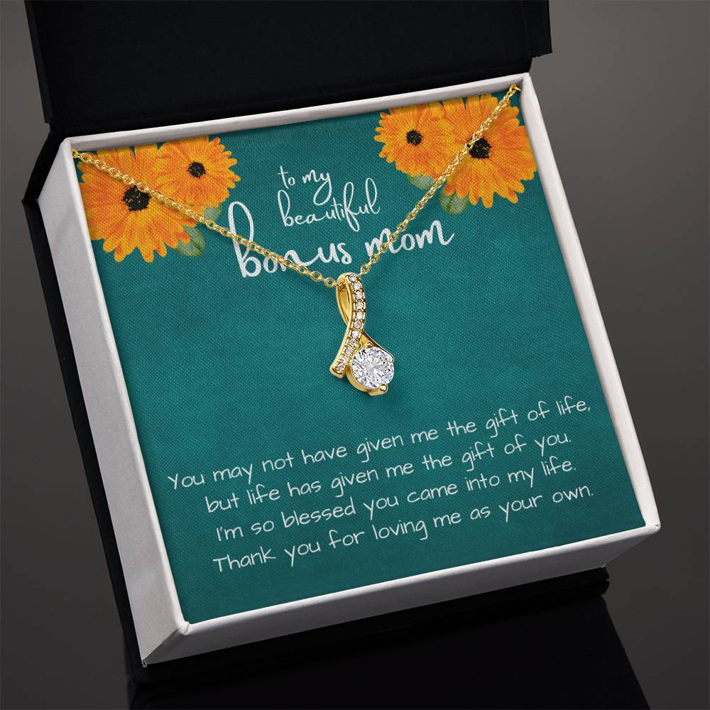 Bonus Mother Gift, Necklace for my beautiful Bonus Mom