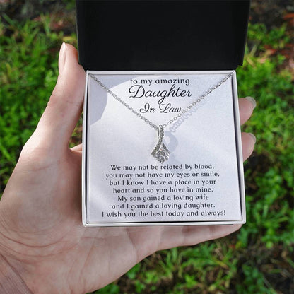 Daughter In Law Gift, Necklace from Mom & Dad In Law for Bride