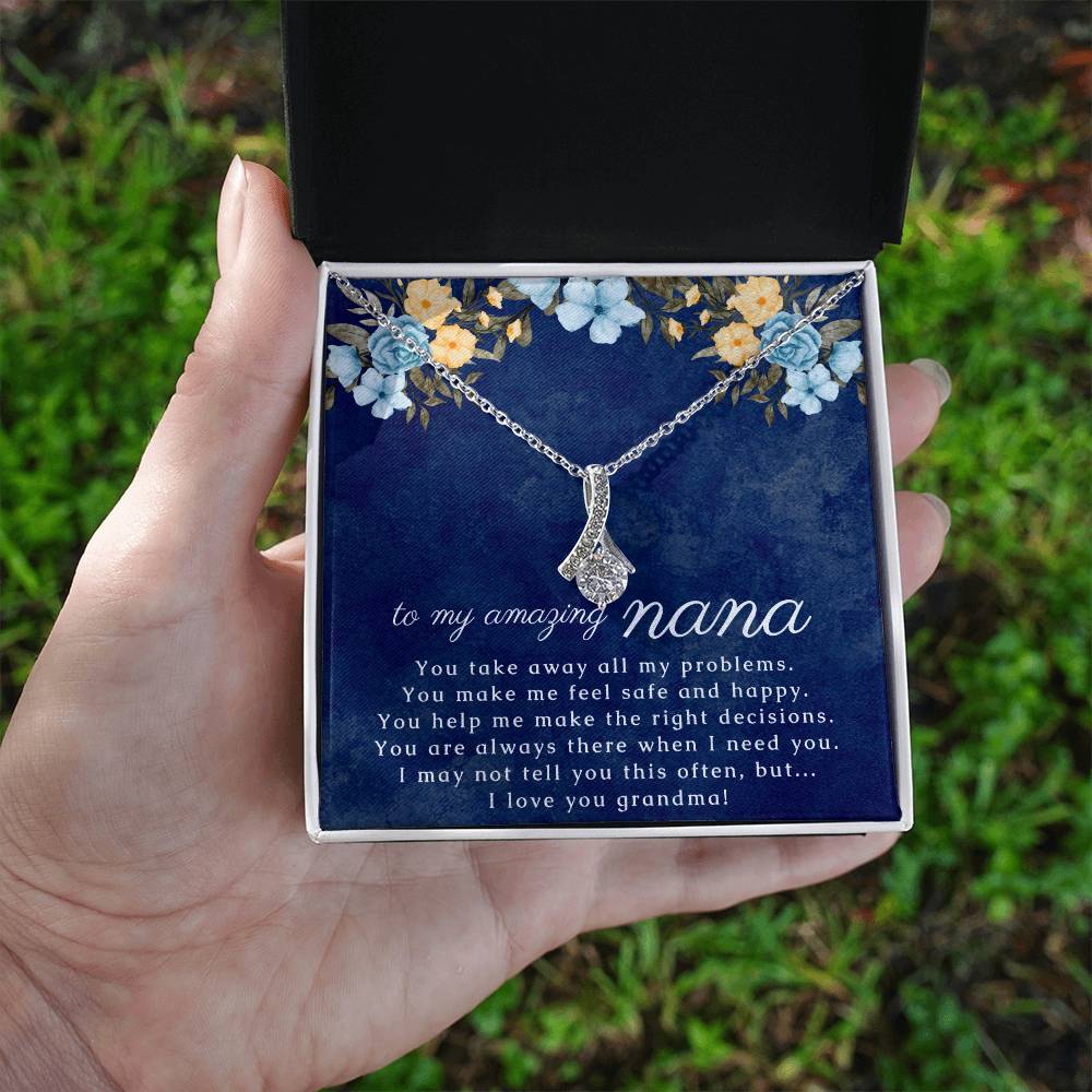 Beautiful Nana Necklace Gift, Grandma Necklace