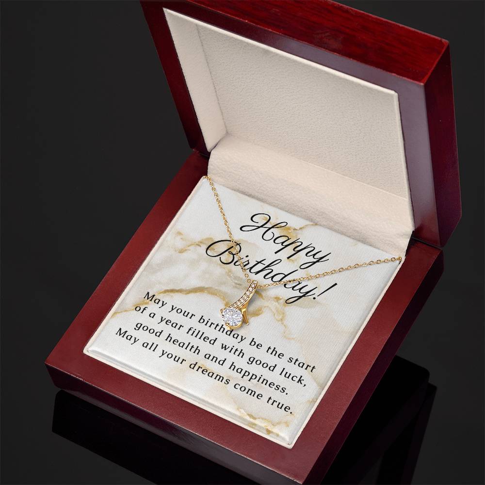 Birthday Gift for Women, Necklace with thoughtful Message