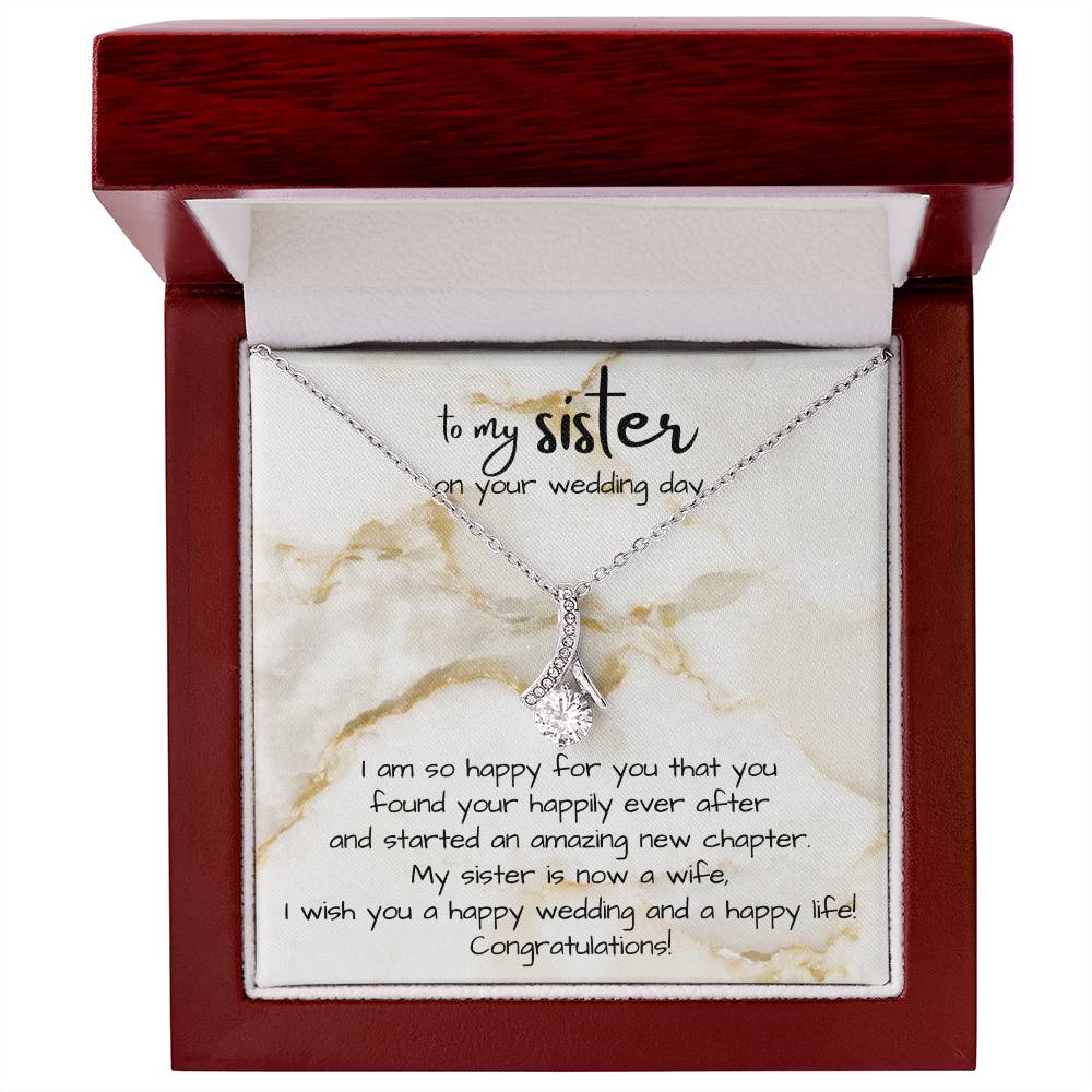 Bride Necklace Gift on her Wedding Day from Siblings