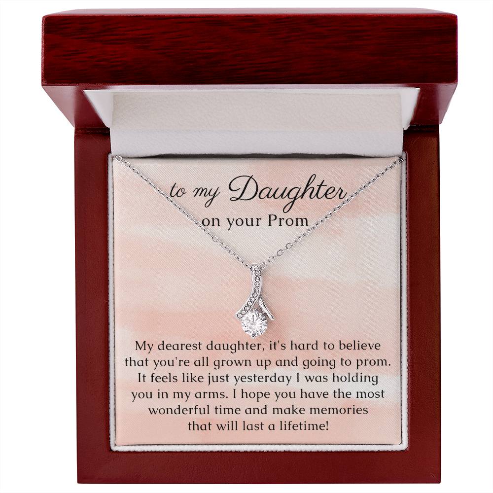 Prom Gift for Daughter, Necklace with thoughtful Message