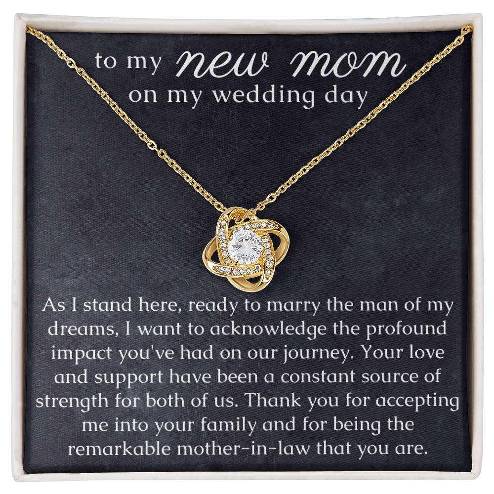 Love Knot Necklace for my New Mom on my Wedding Day