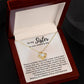 Wedding Gift for Bride on her Wedding Day, Love Knot Necklace from Sister & Brother