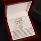 Daughter In Law Gift, Bride Love Knot Necklace from Mom & Dad In Law