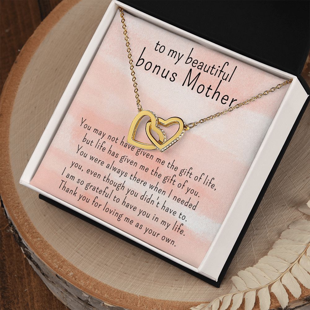 Bonus Mother Gift, Interlocked Hearts Necklace